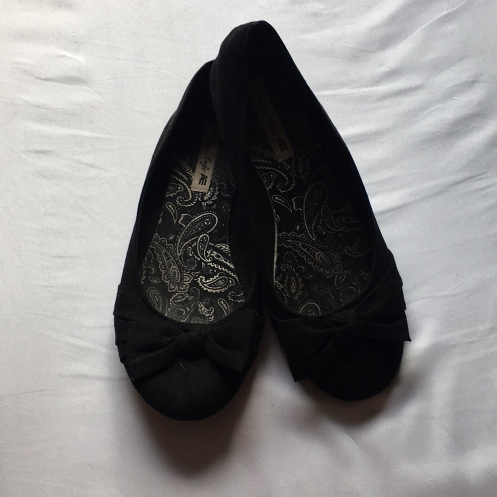 Black Flats with Bow